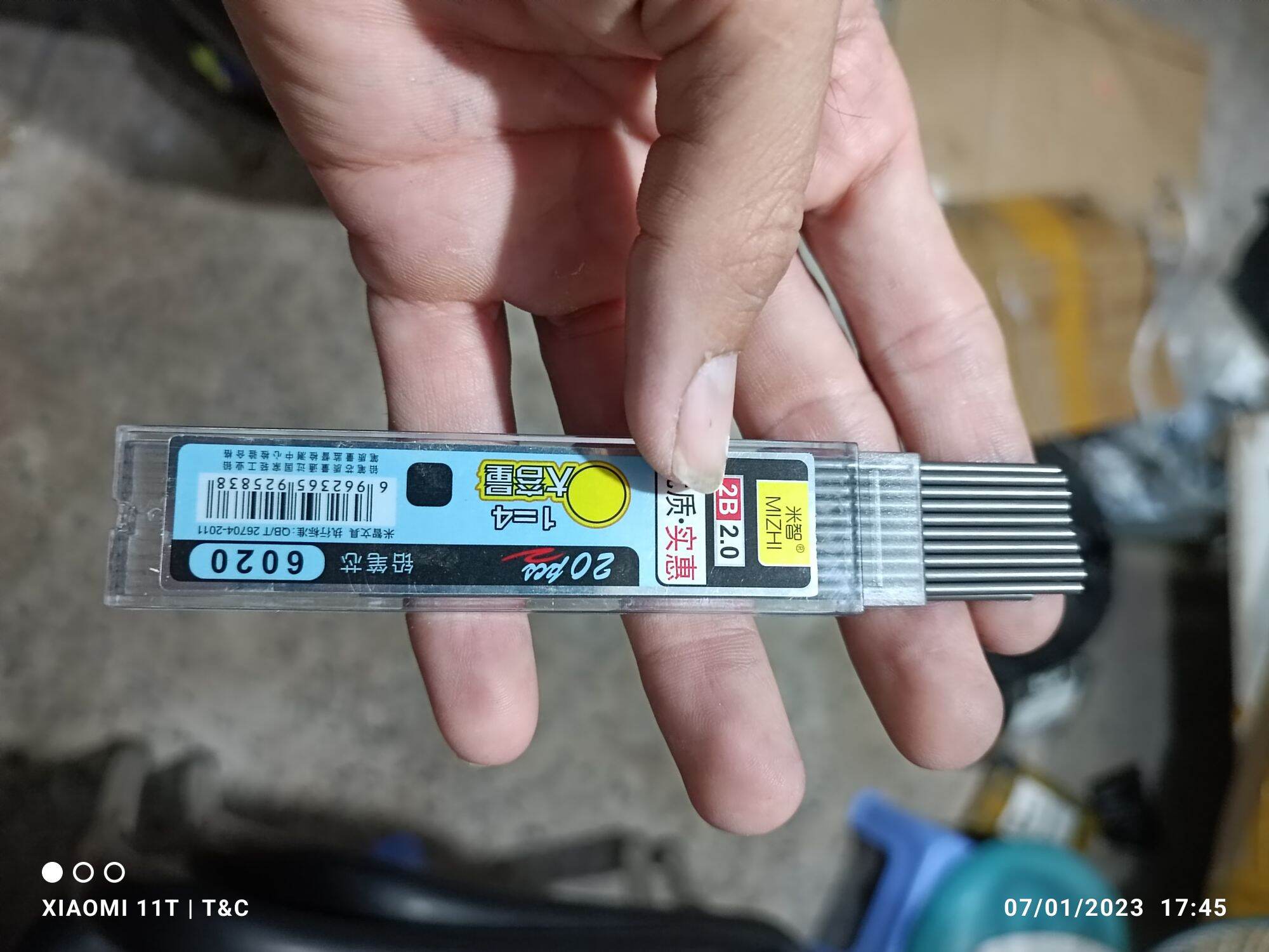 Ruột bút chì 2.0 chì 2B