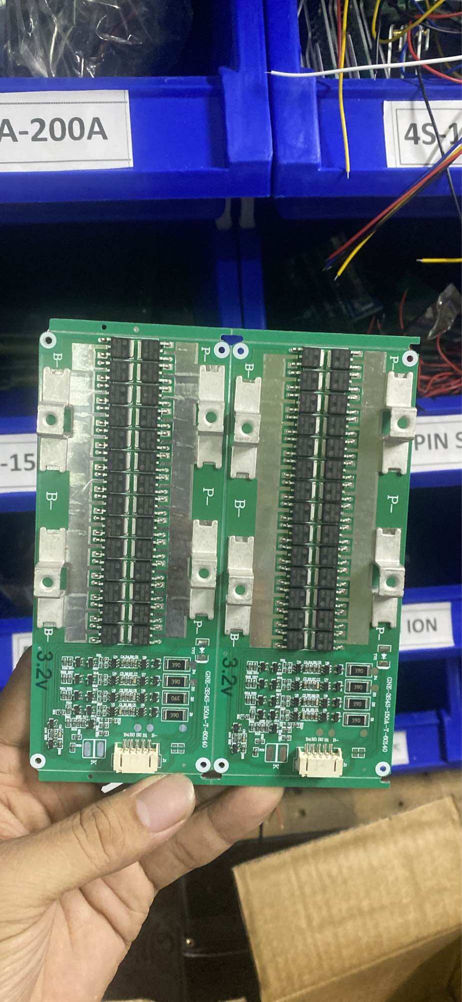 Mạch BMS 4S 12.8V 150A pin sắt