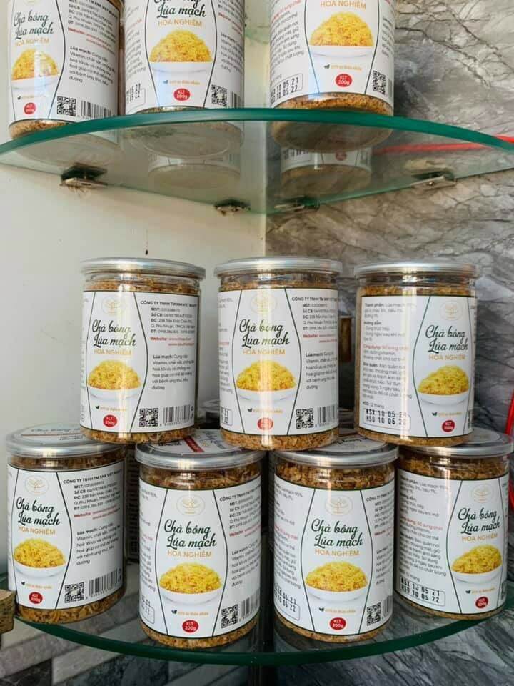 Chà bông Lúa Mạch Chay Hoa Nghiêm 200gr. date mới liên tục