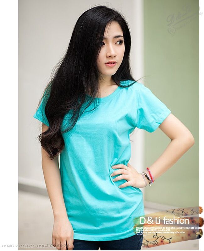 Áo thun trơn Cổ tròn