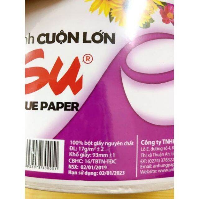 GIẤY VỆ SINH CUỘN LỚN SUSU 700GR