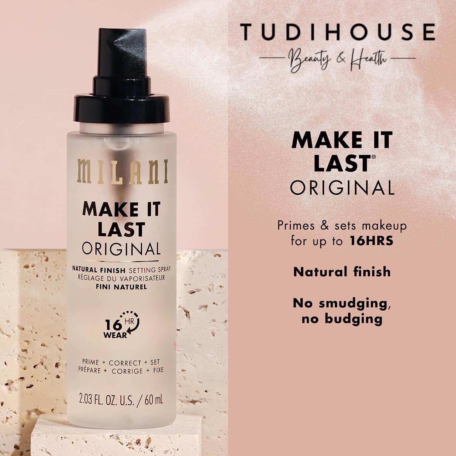 Xịt trang điểm MILANI MAKE IT LAST SETTING SPRAY PRIME + CORRECT + SET