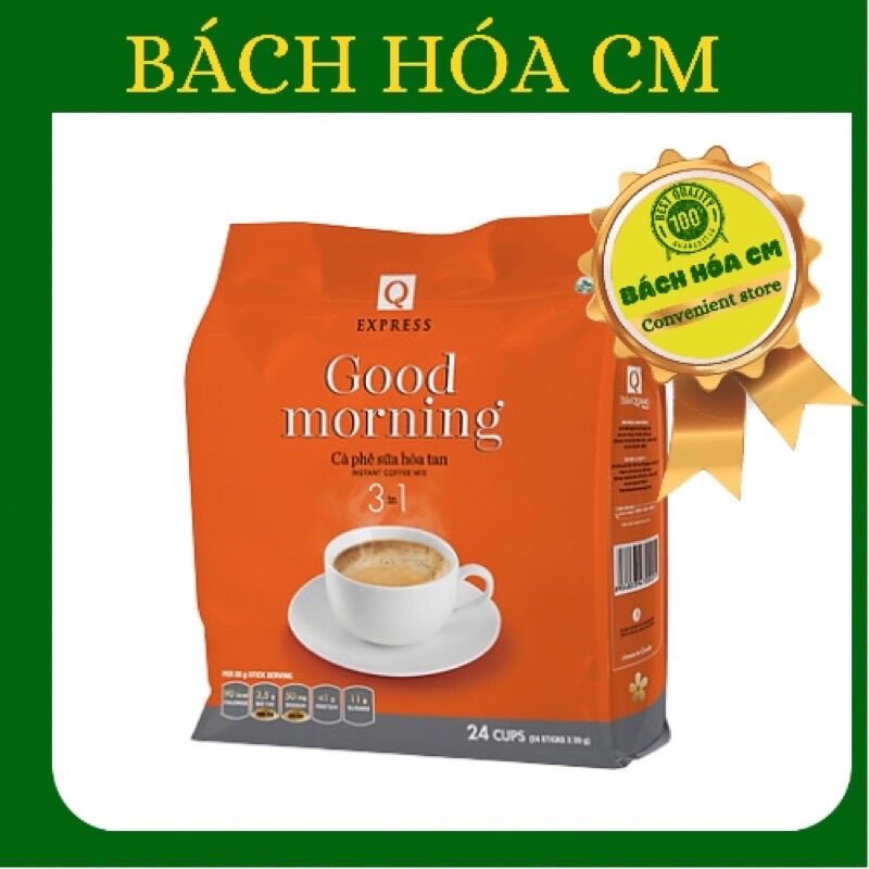 Cà Phê Sữa Hoà Tan “Good Morning” Trần Quang 480gr (24 Gói x 20gr )