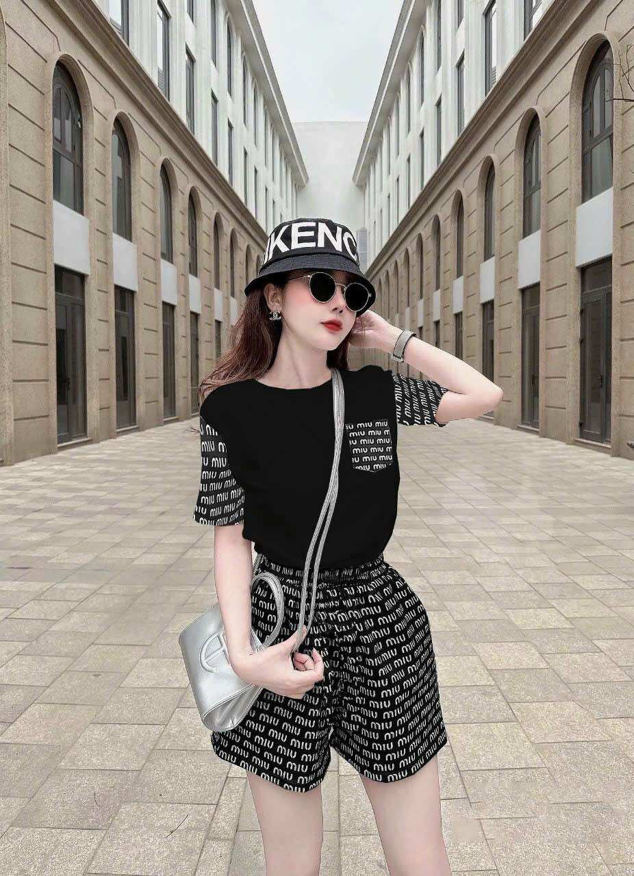 SÉT BỘ SHORT COTTON PHỐI 3D CAO CẤP