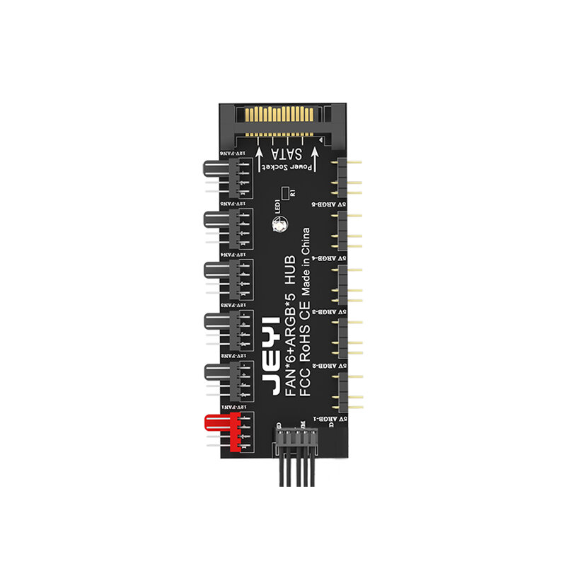 JEYI | RGB and Temperature Control Case Fan Controller Hub Giá 103,000 Đồng*Miễn phí vận chuyển