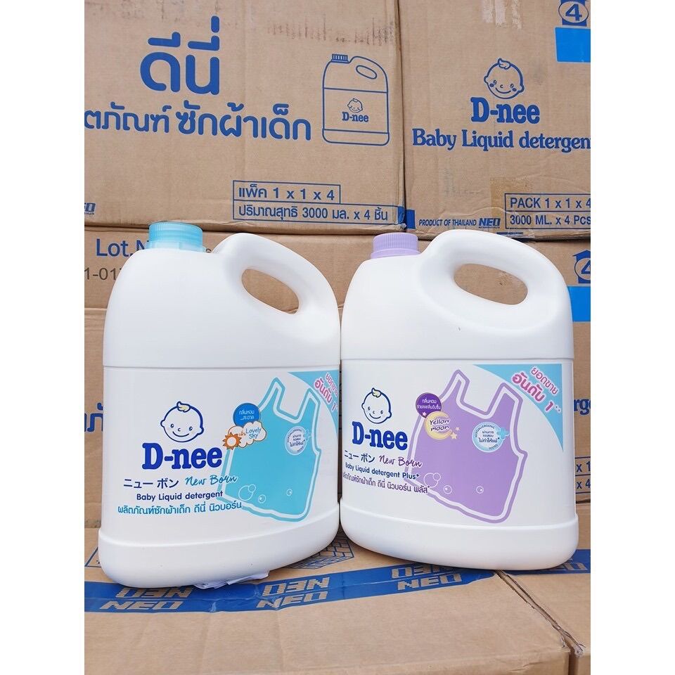 Nước giặt Dnee chuẩn Thái can 3 lít