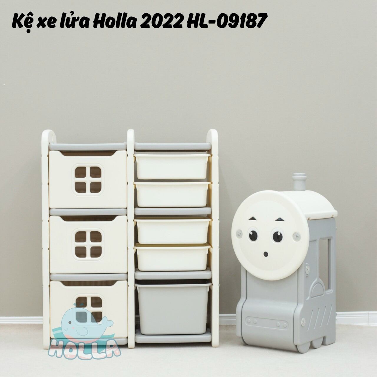 [HCM] Kệ đồ chơi xe lửa cho bé Holla 2022 HL -09187
