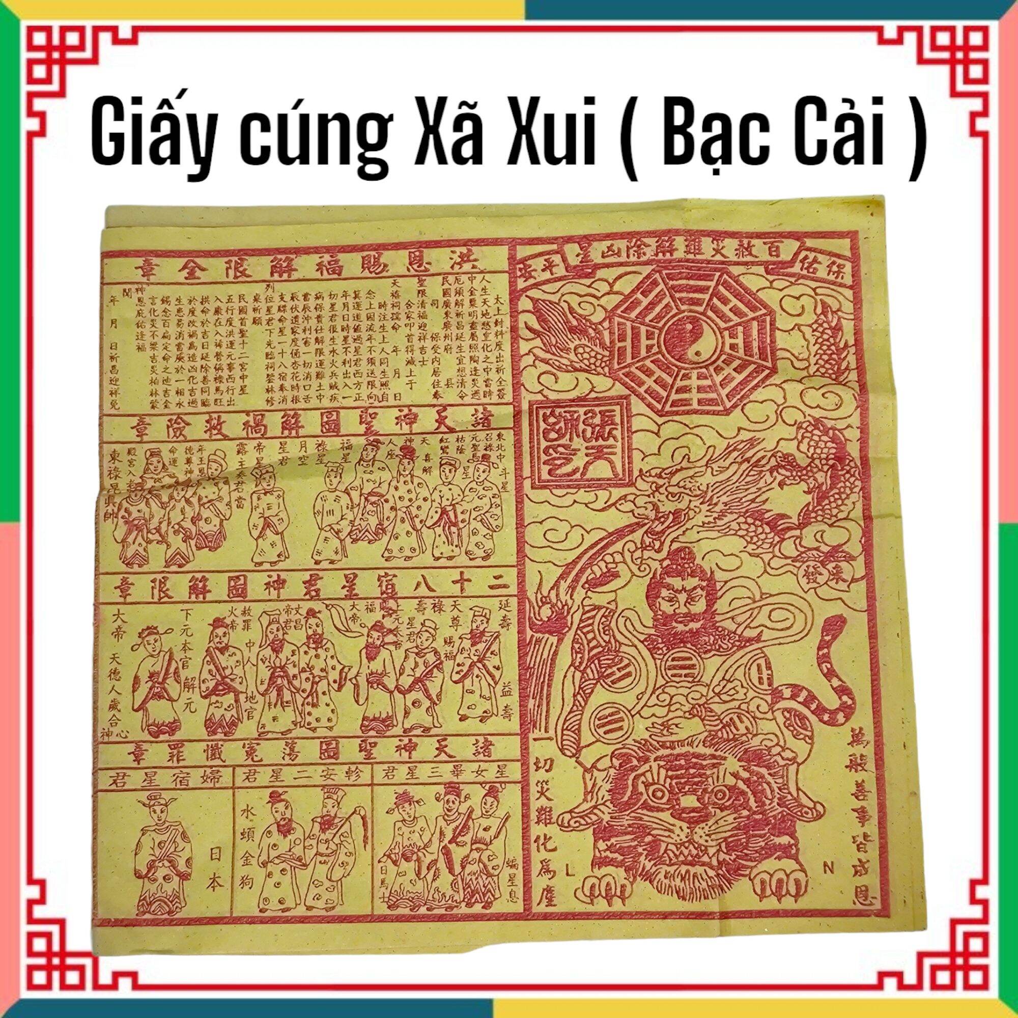 Giấy cúng xã xui ( bạc cải ) . giay cung xa xui bac cai