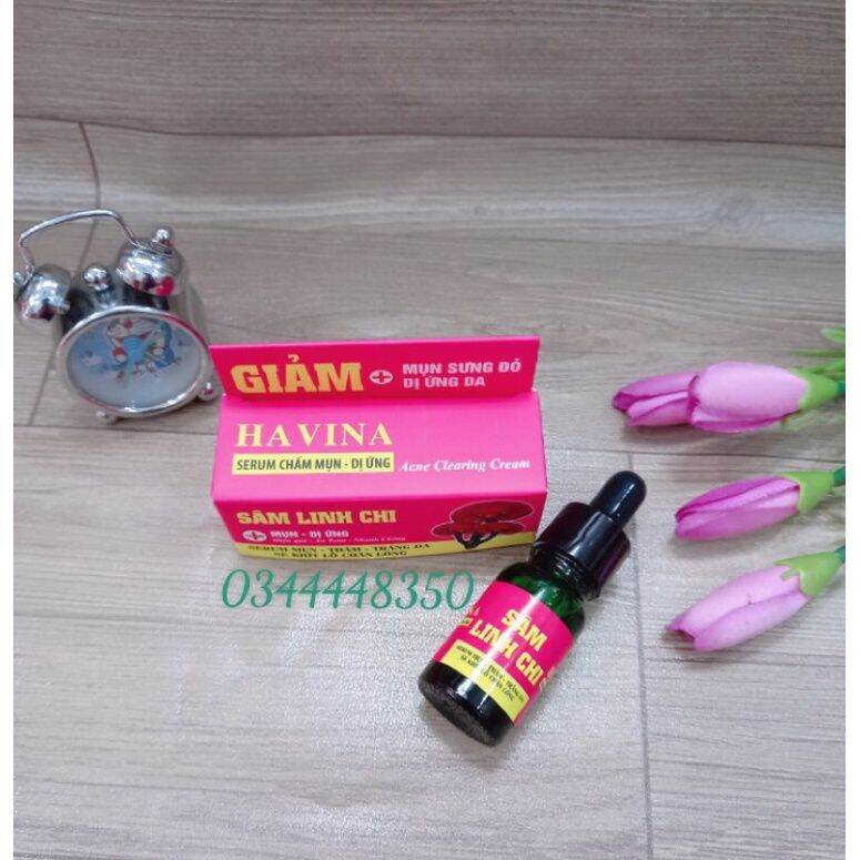 serum chấm mụn siêu tốc Sâm Linh Chi 10ml (Havina)