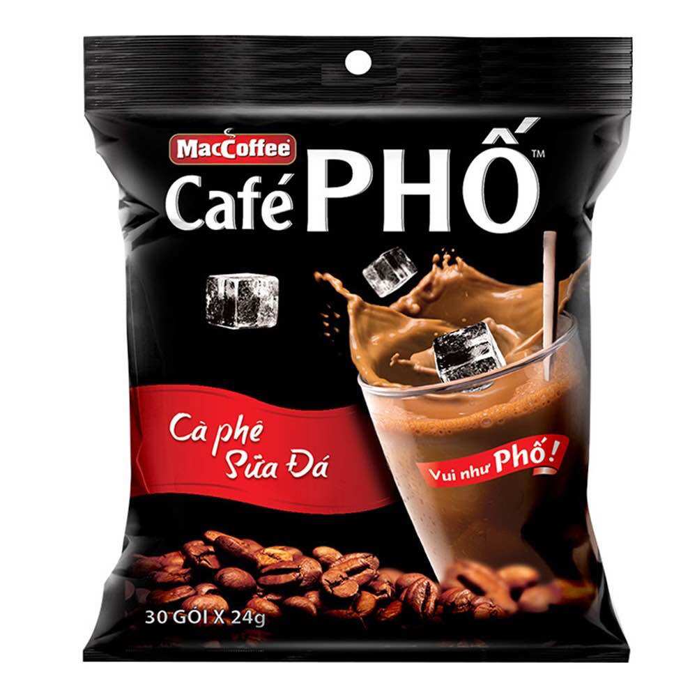 Cà phê sữa phố MacCoffee bịch 30 gói x 24g