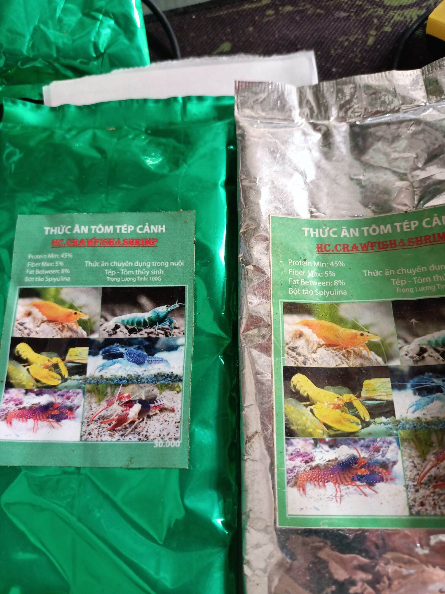 THỨC ĂN CHO TÉP , TÔM , CÁM TÉP , CÁM TÔM ( TÚI 100G )
