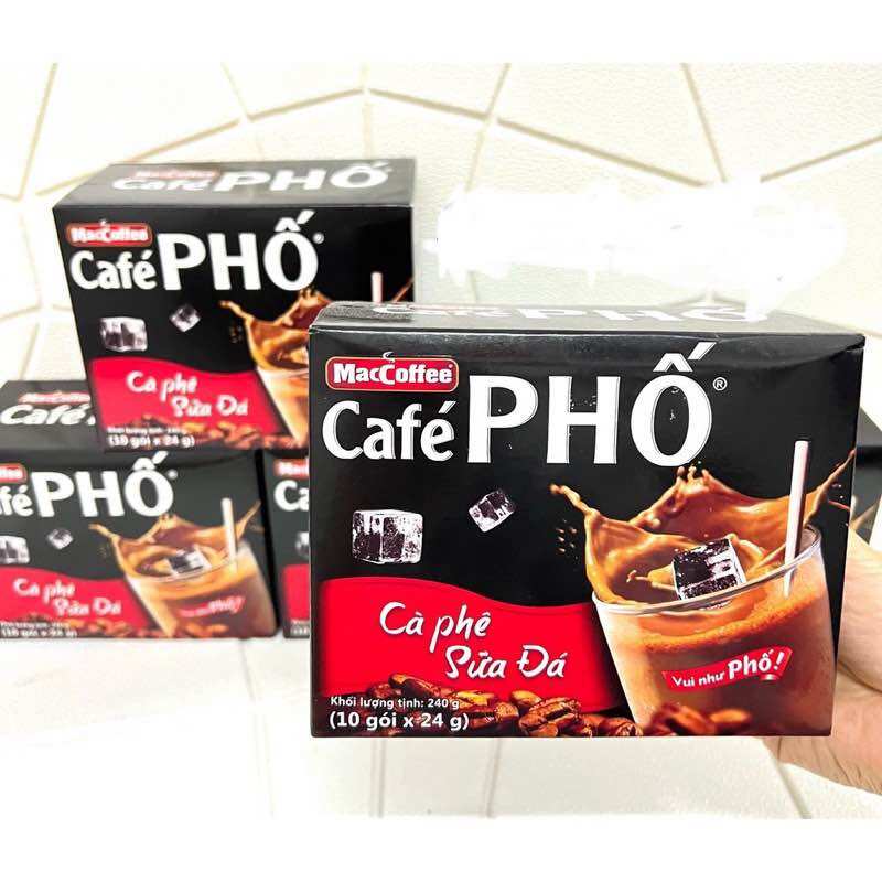 Cà phê phố hộp 10 gói x 24g