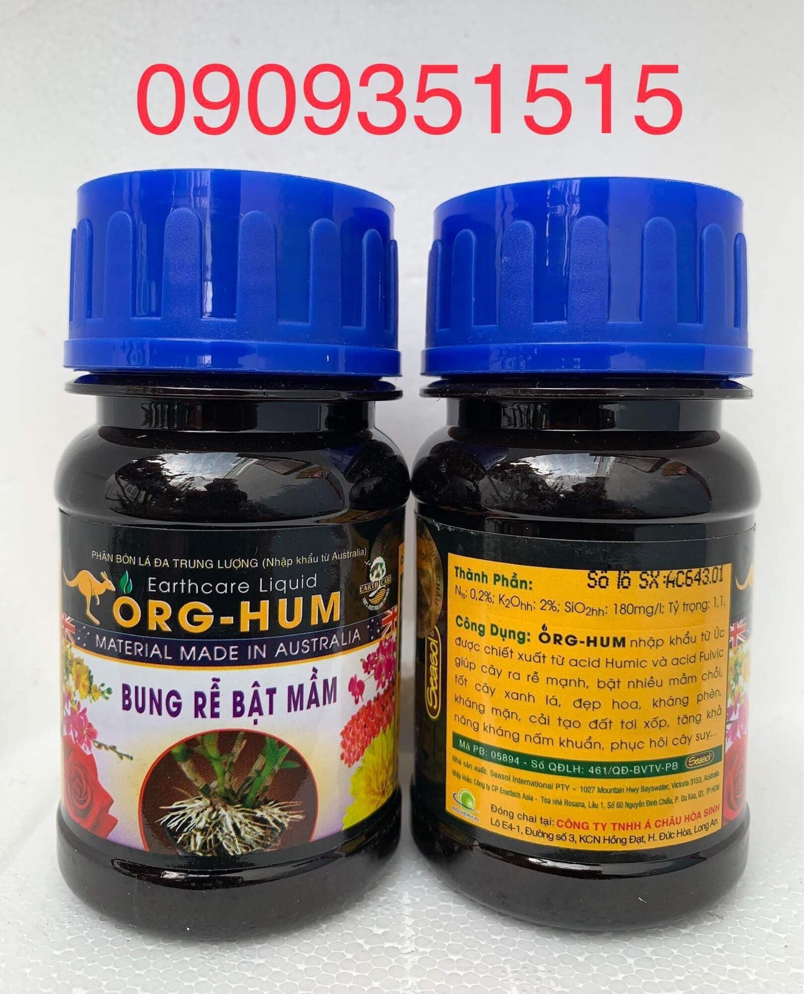 Phân bón lá bung rễ-bật mầm org hum