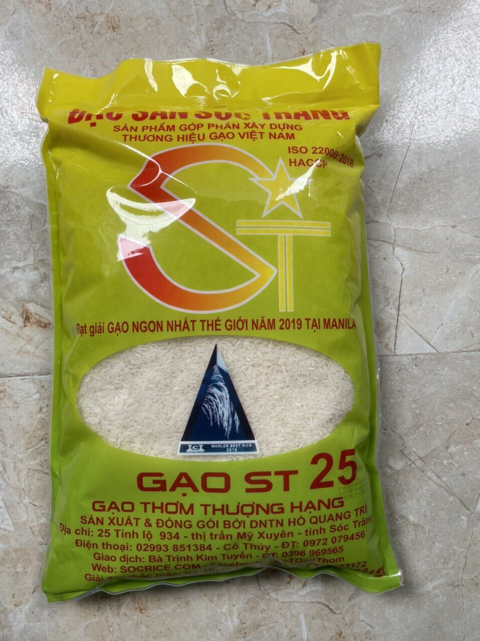 GẠO ST25 TÚI 5kg CHÍNH HÃNG
