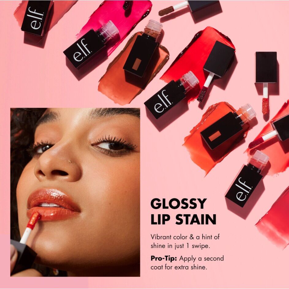 Son bóng dưỡng môi Elf e.l.f elf Glossy lip stain giữ màu nhiều giờ liền