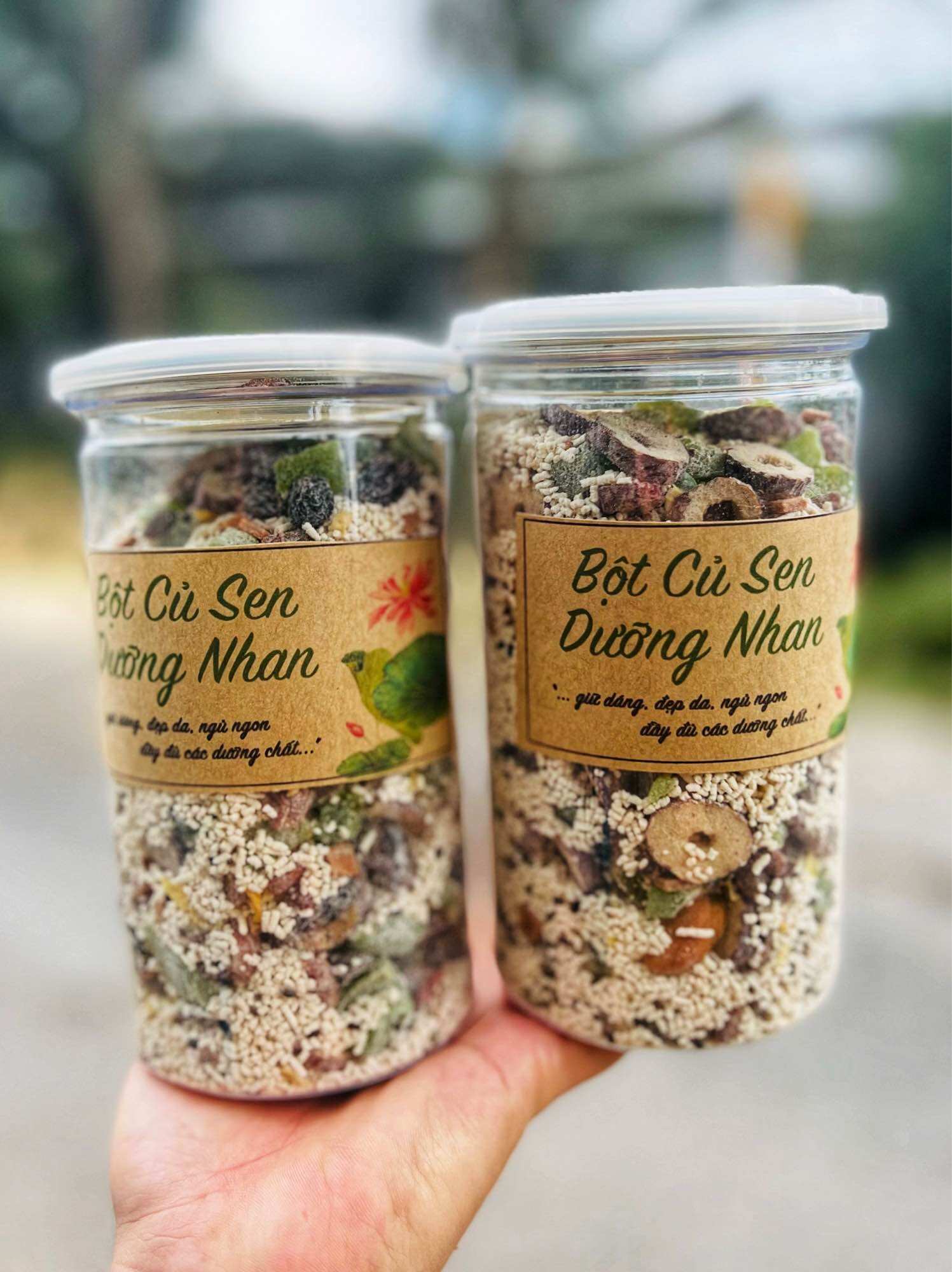 Bột củ sen dưỡng nhan - Hủ 400G