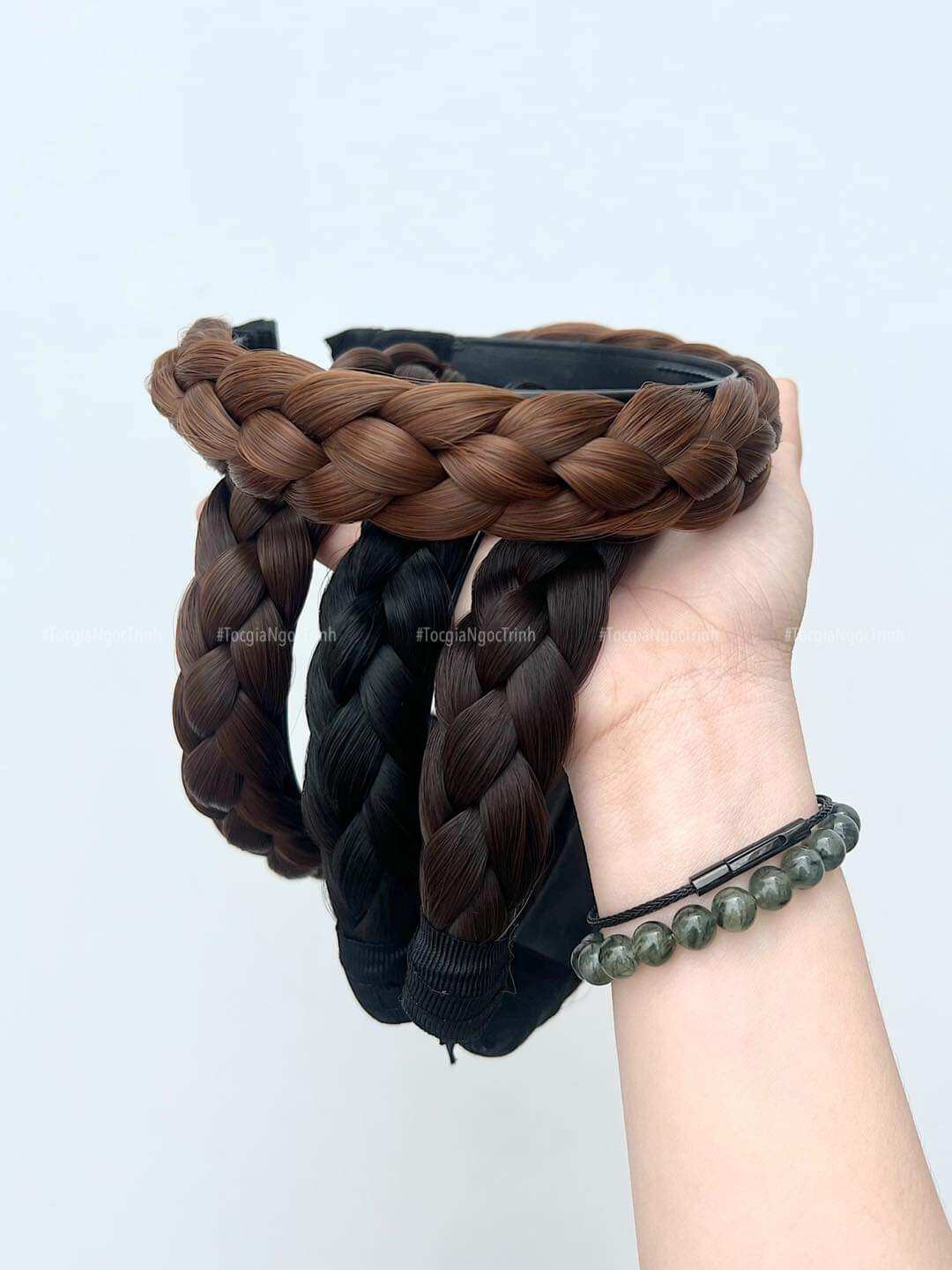 tóc giả cài bính chéo mới[HÀNG ĐỘC] 3cm