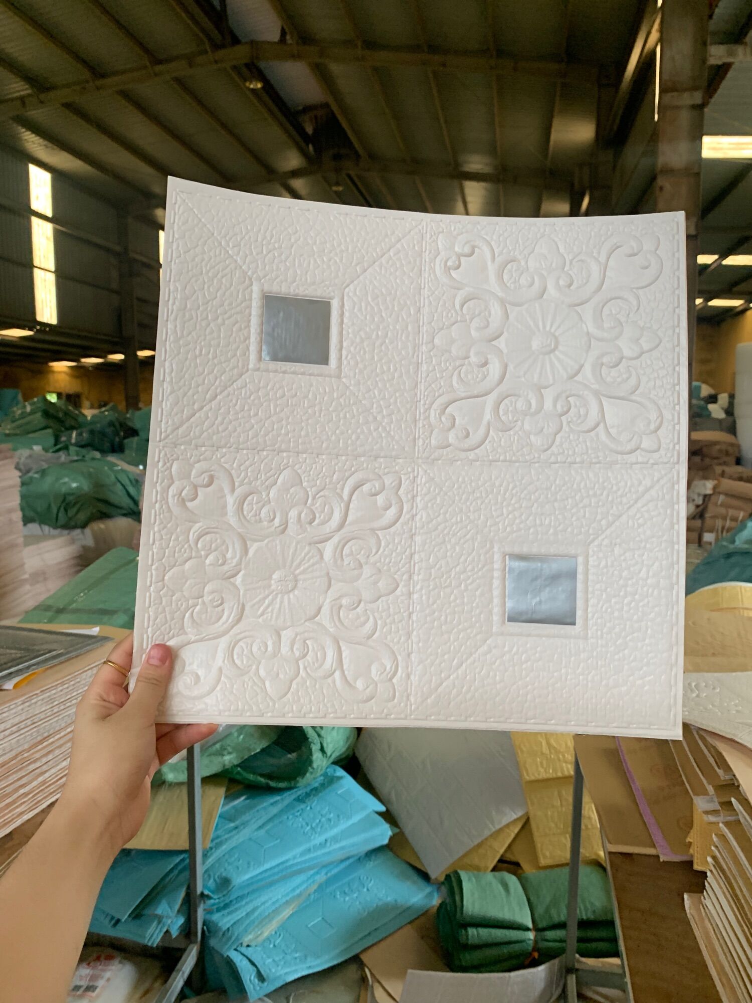 Combo 50 tấm hoa tim kích thước 35x35
