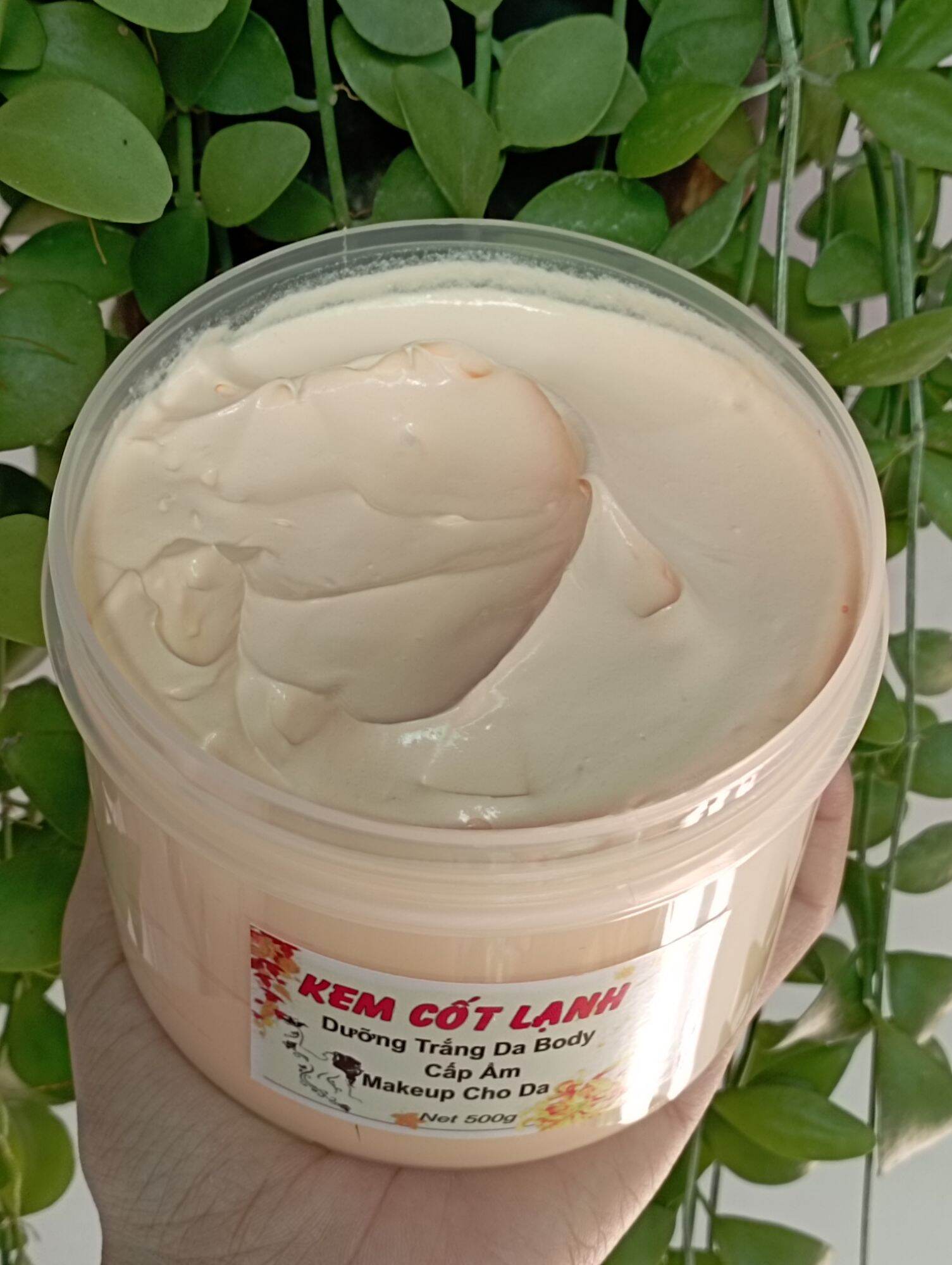 Kem Body Cốt Lạnh dưỡng trắng da, cấp ẩm và makeup cho da (hộp 500g)