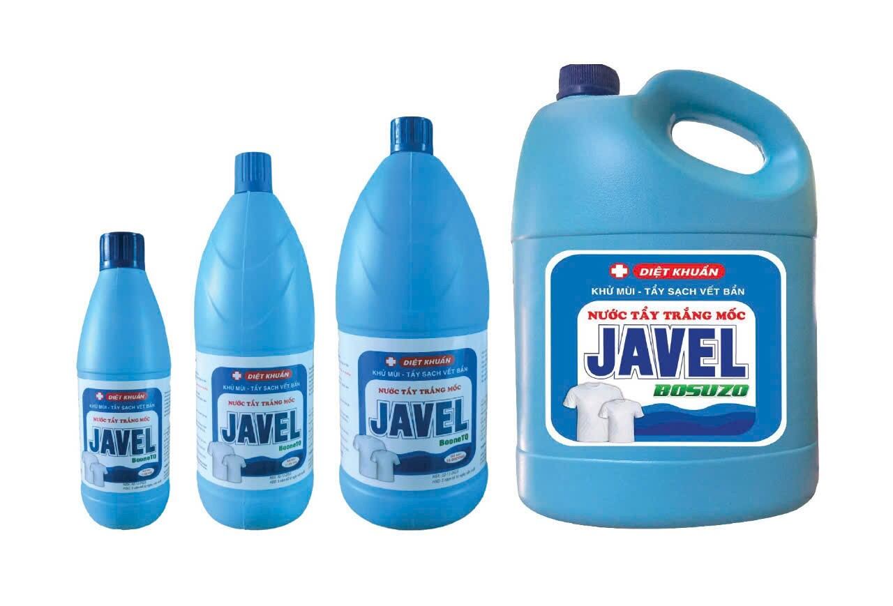 [ Mua Số Lượng Giá Siêu Rẻ] Nước Tẩy Trắng Quần áo JAVEL Can 4 KG tẩy sạch vết bẩn cứng đầu như nấm mốc màu cà phê, bút mực mà không làm phai bạc màu vải. Đặc biệt Khử trùng và tẩy mùi các vật dụng vệ sinh gia đình.