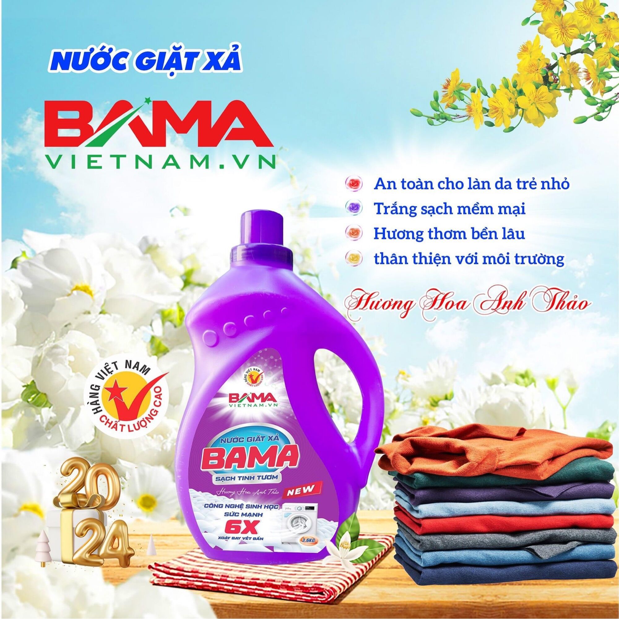 Nước Giặt Xả Sinh Học Dược 2 trong 1 ( lâm đại phúc )