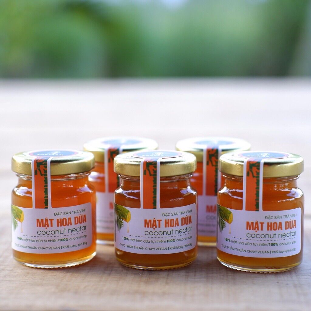 Mật Hoa Dừa Sokfarm - Đặc Sản Trà Vinh (Chai 65gr)