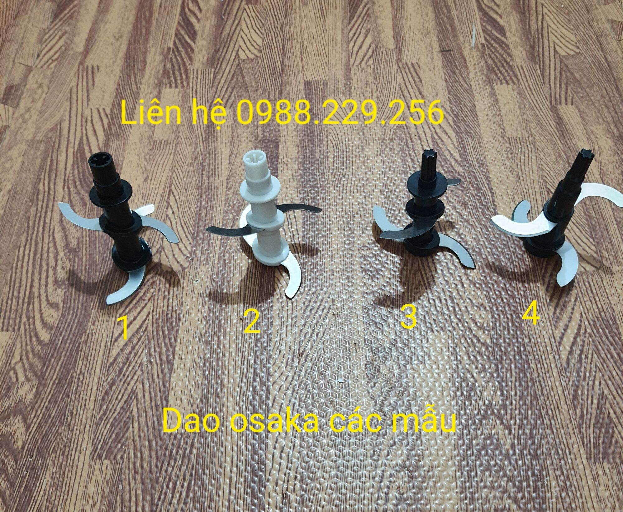Lưỡi dao osaka 4 mẫu chuẩn như hình