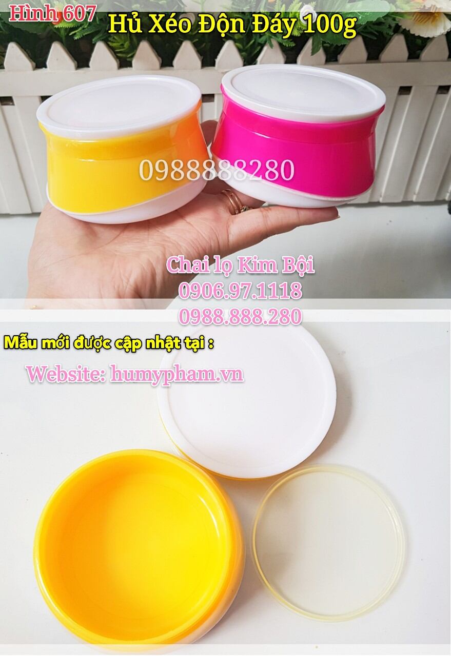 Hủ đựng kem body - hủ xéo độn đáy 150g