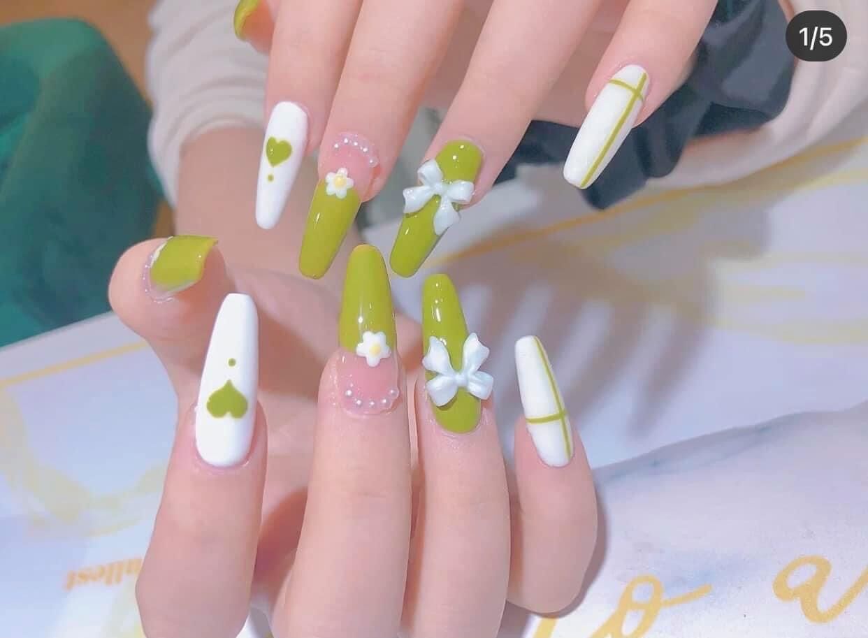 Charm nơ trang trí móng sét 25 chiếc