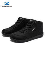 Wide Fit Warm Barefoot Sensation Fur-Lined High Top Hiking Shoes