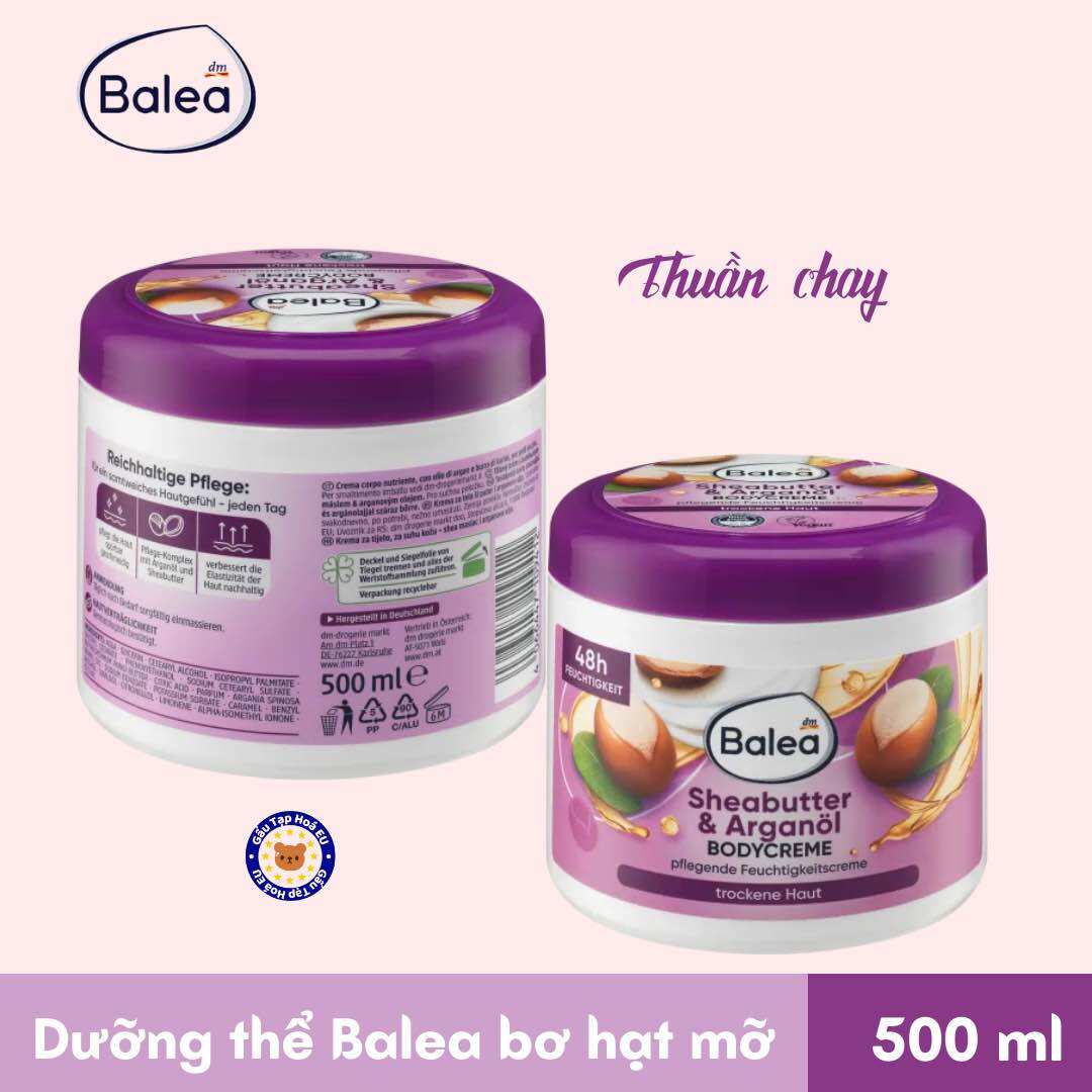 Kem dưỡng thể bơ hạt mỡ Balea, 500ml [ Hàng Đức]