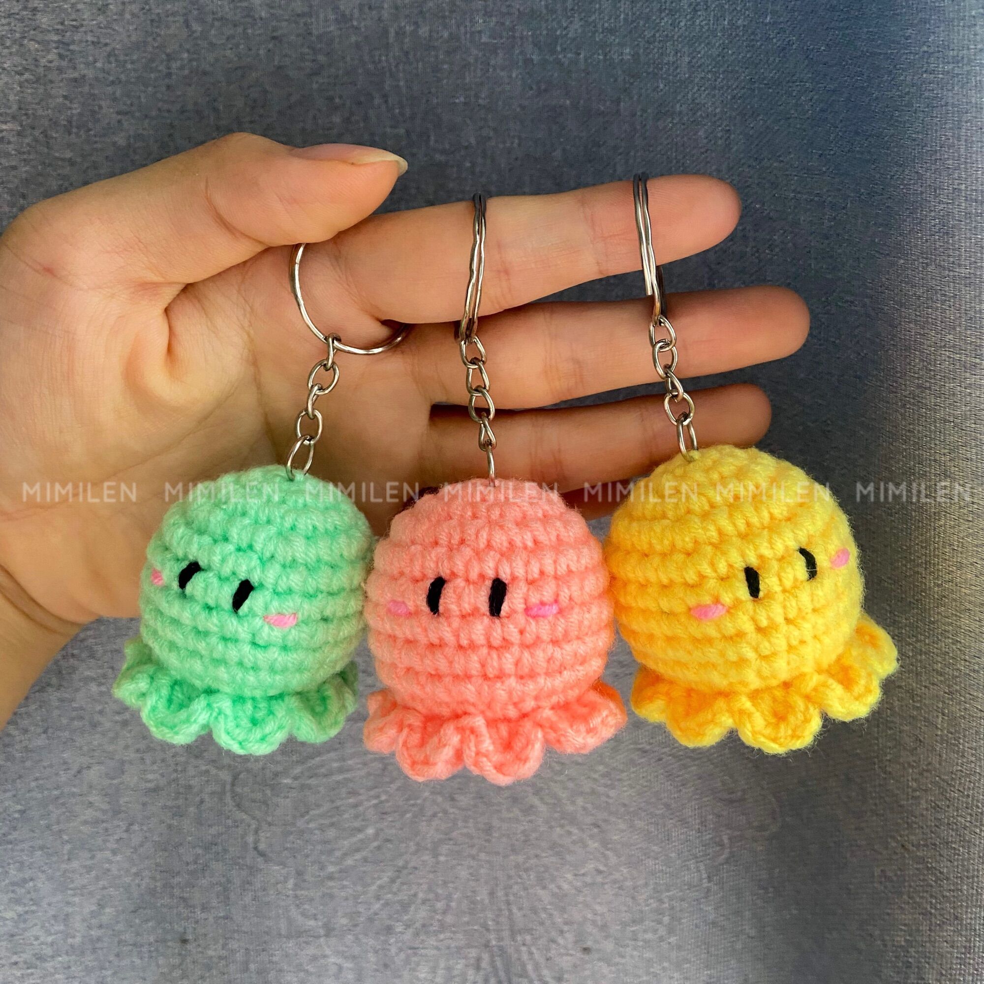[Mimi_len29] Móc khoá bạch tuộc mini - octopus keychain