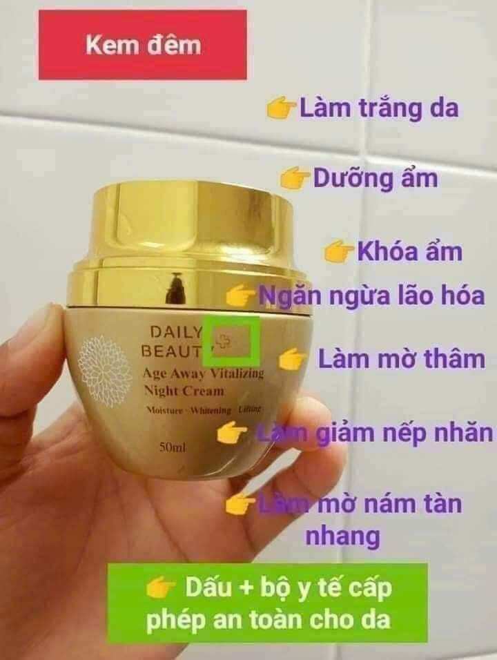 Kem đêm giảm thâm nám tàn nhang