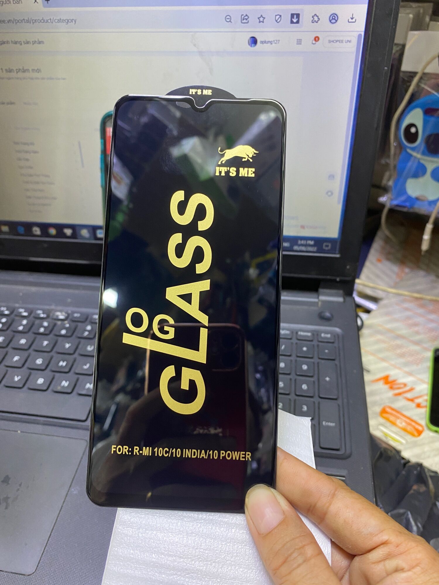 Cường lực Xiaomi Poco C40/ Redmi 10C full màn hình hàng công ty