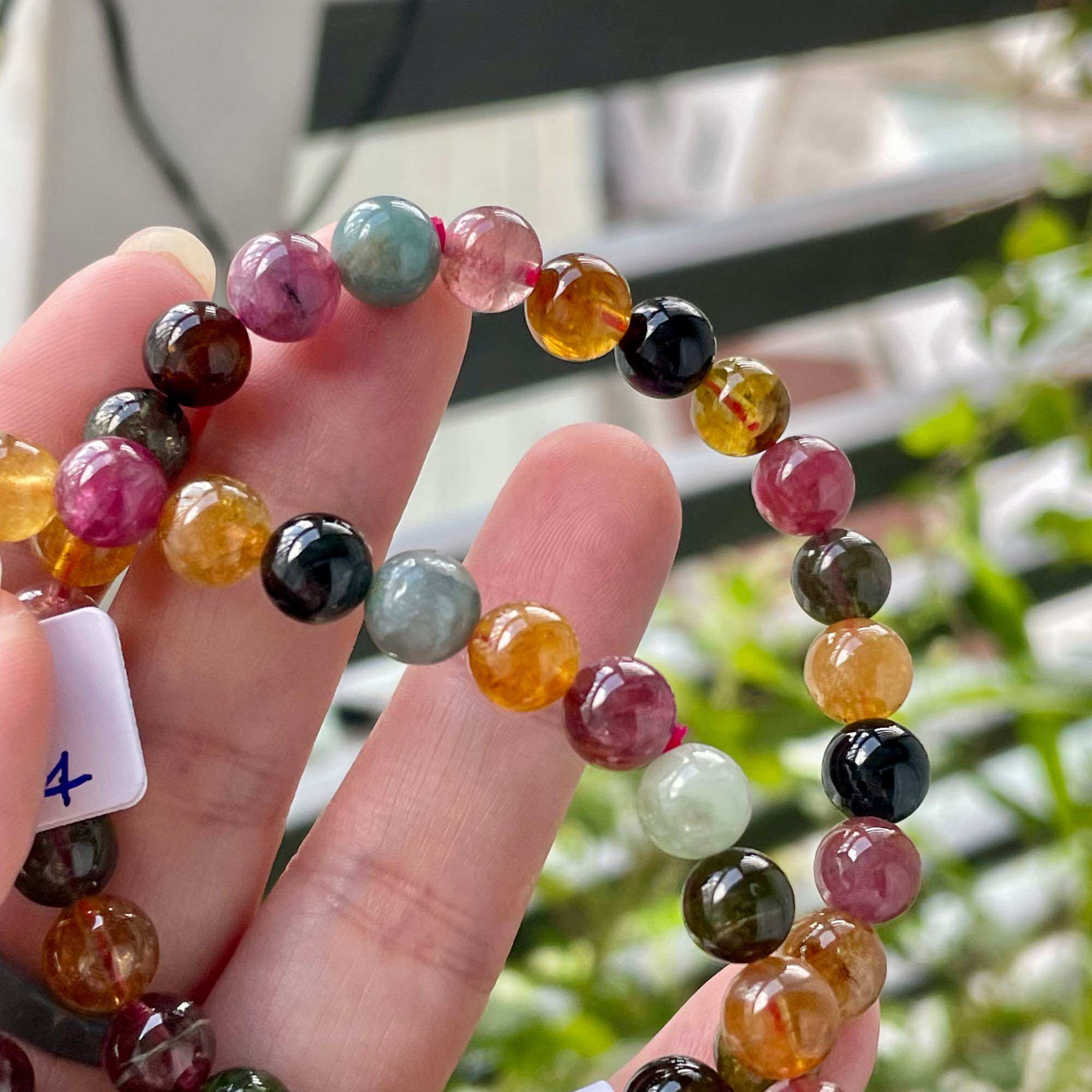 Vòng tay tourmaline bóng đẹp vip 7.5ly