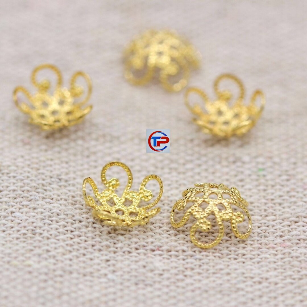 Charm ốp hoa bọc đá bọc hạt chặn hạt làm vòng