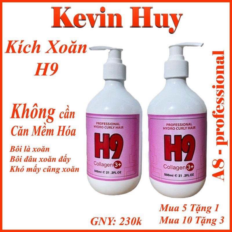 Kích xoăn H9, kích xoăn tóc Hydro Curly Hair 500ml , thuốc uốn tóc, thuốc làm xoăn tóc đơn giản