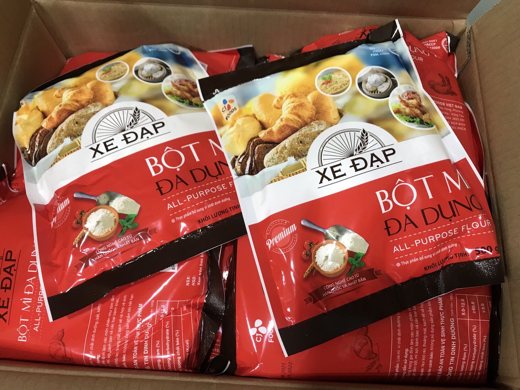 Bột mì đa dụng xe đạp 500gr