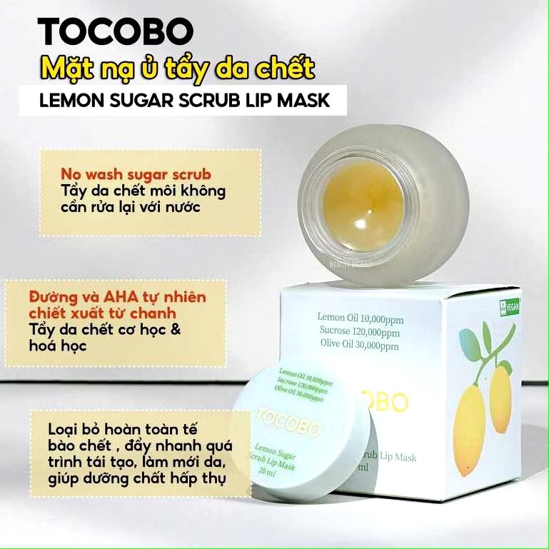 Mặt nạ ngủ dưỡng môi Tocobo Vita Glazed Lip Mask 20ml