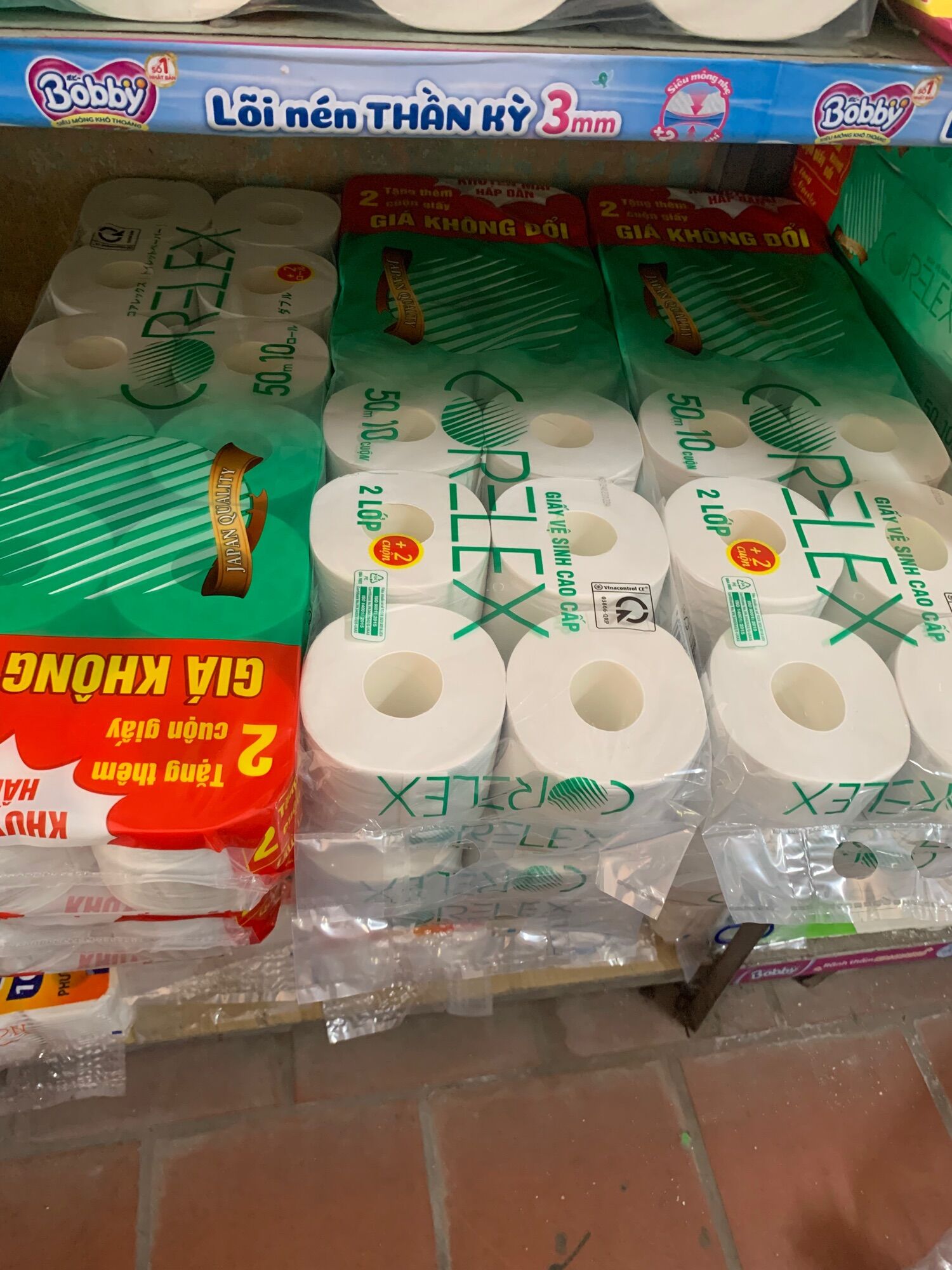 Giấy Vệ Sinh Cao Cấp CORELEX Công Nghệ Nhật Bản ( 10 Tặng 2 )