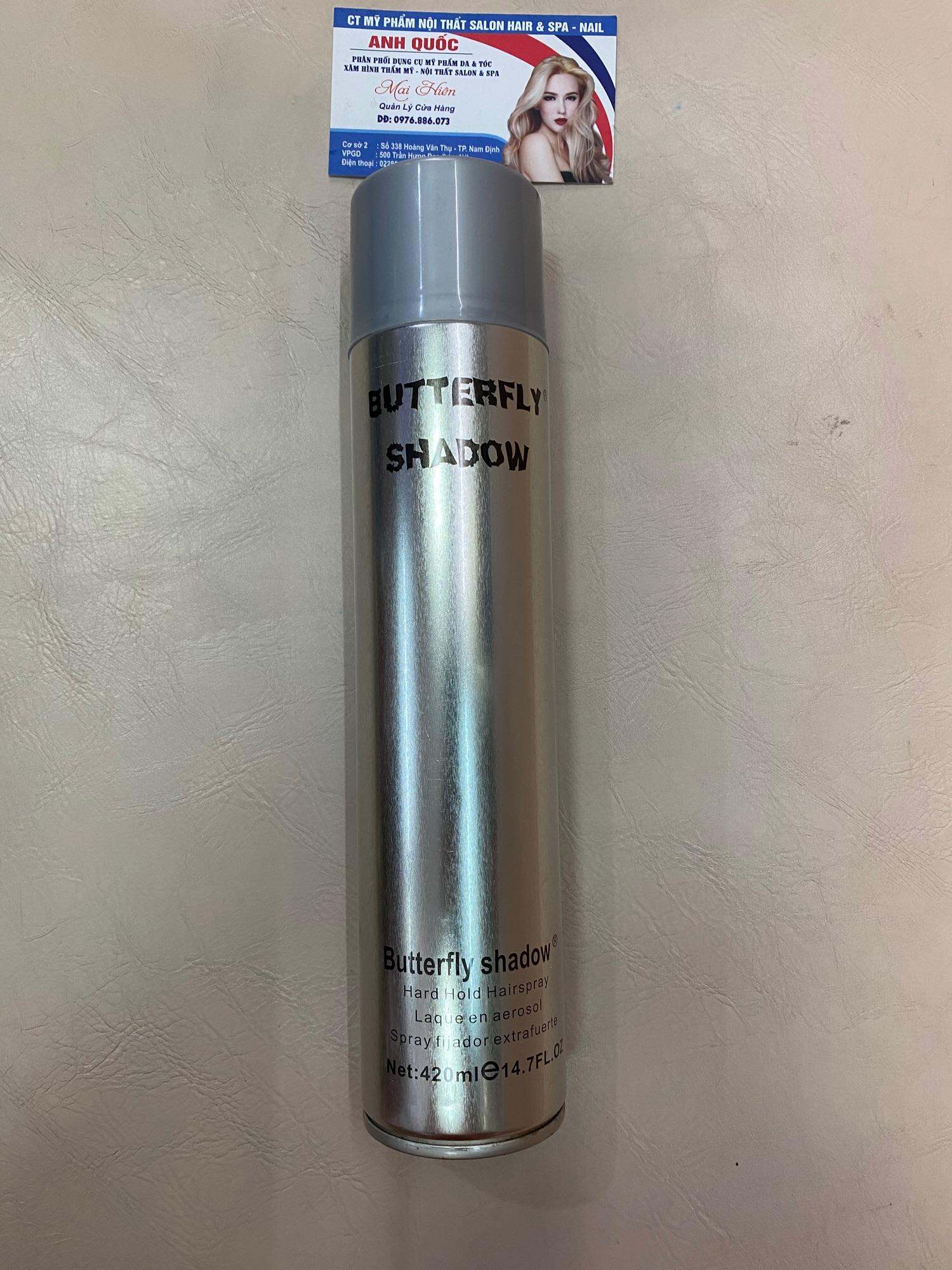 Gôm xịt tóc butterfly 420ml hàng loại 1