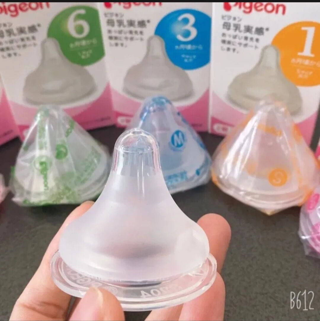 Núm ti bình sữa pi cổ rộng đủ size siêu mềm