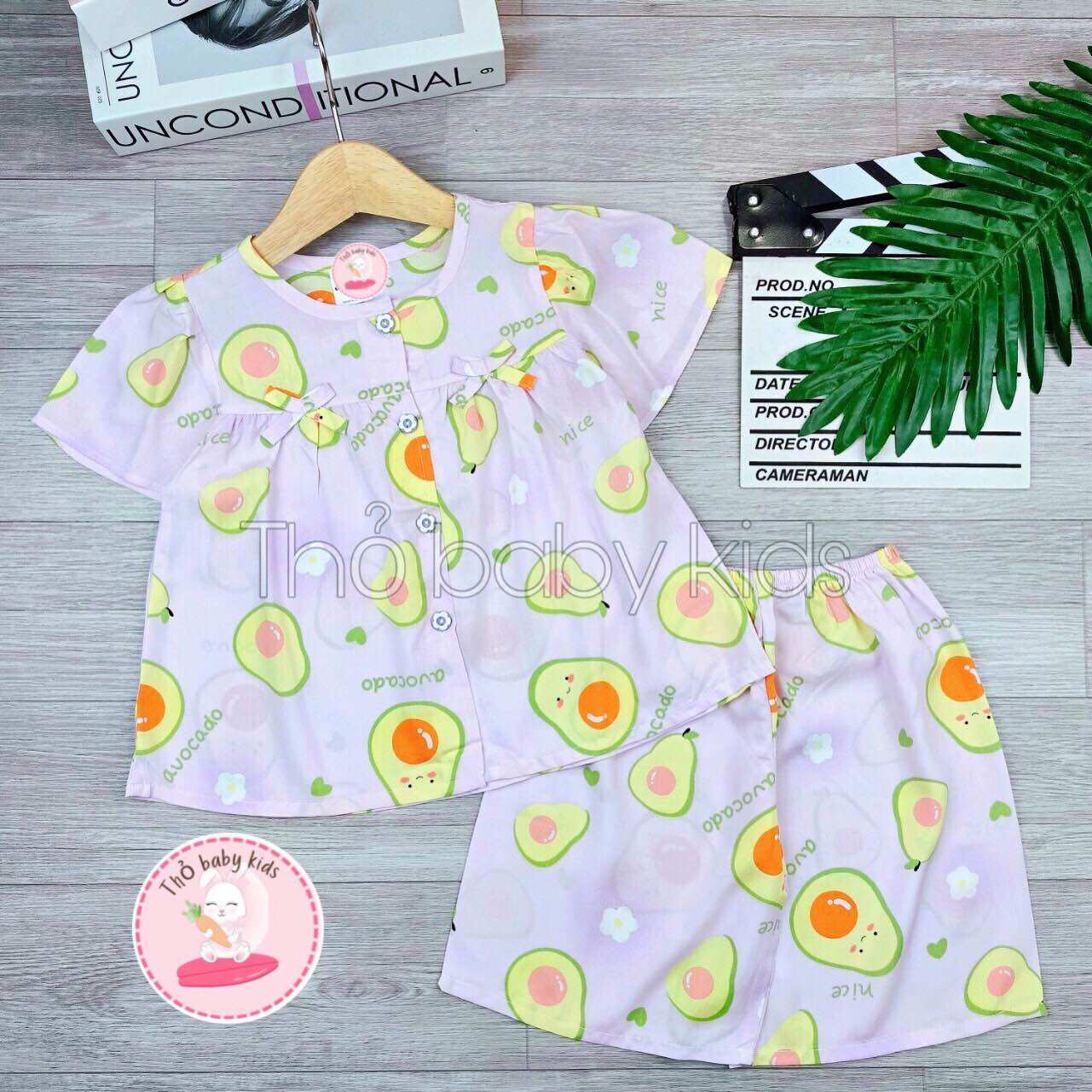 Bộ tole/lanh lửng bé gái, bộ lanh tay ngắn bé gái shop thỏ baby kids