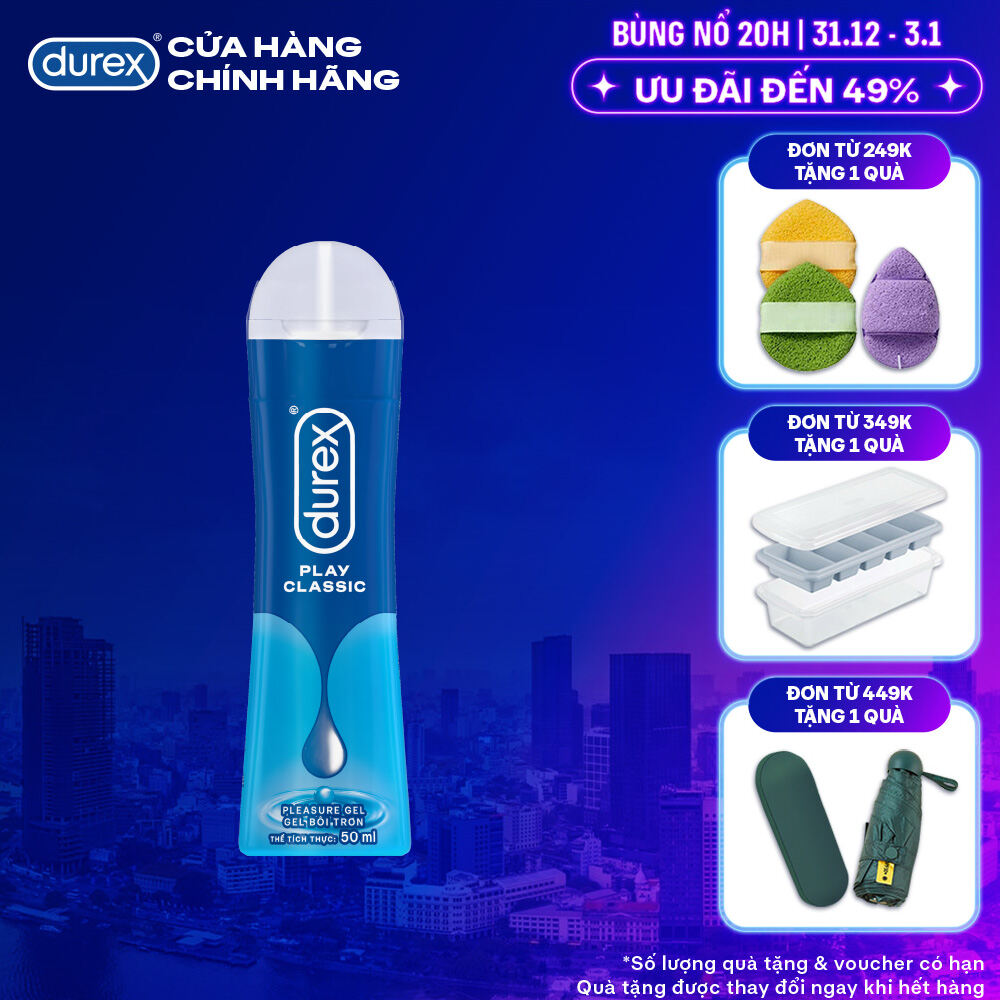  Gel bôi trơn Durex Classic gốc nước - Bao bì mới cải tiến công thức thêm mượt mà 50ML chai 