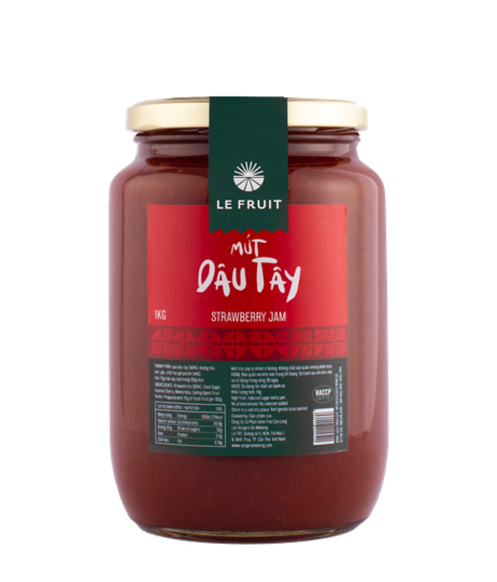 (Chính hãng) Mứt dâu (Strawberry Jam) - LE FRUIT 1kg