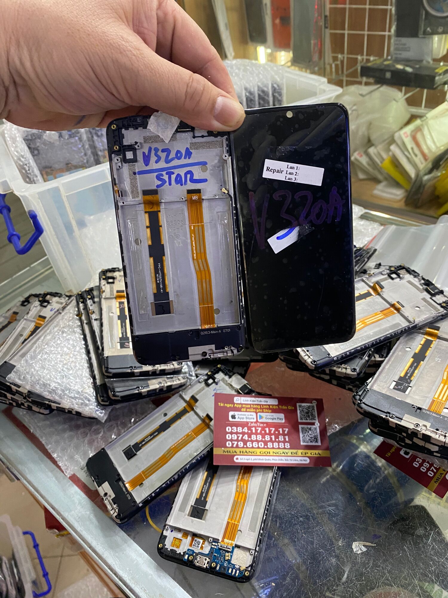 Màn hình vs V320A/star Zin Không có khung