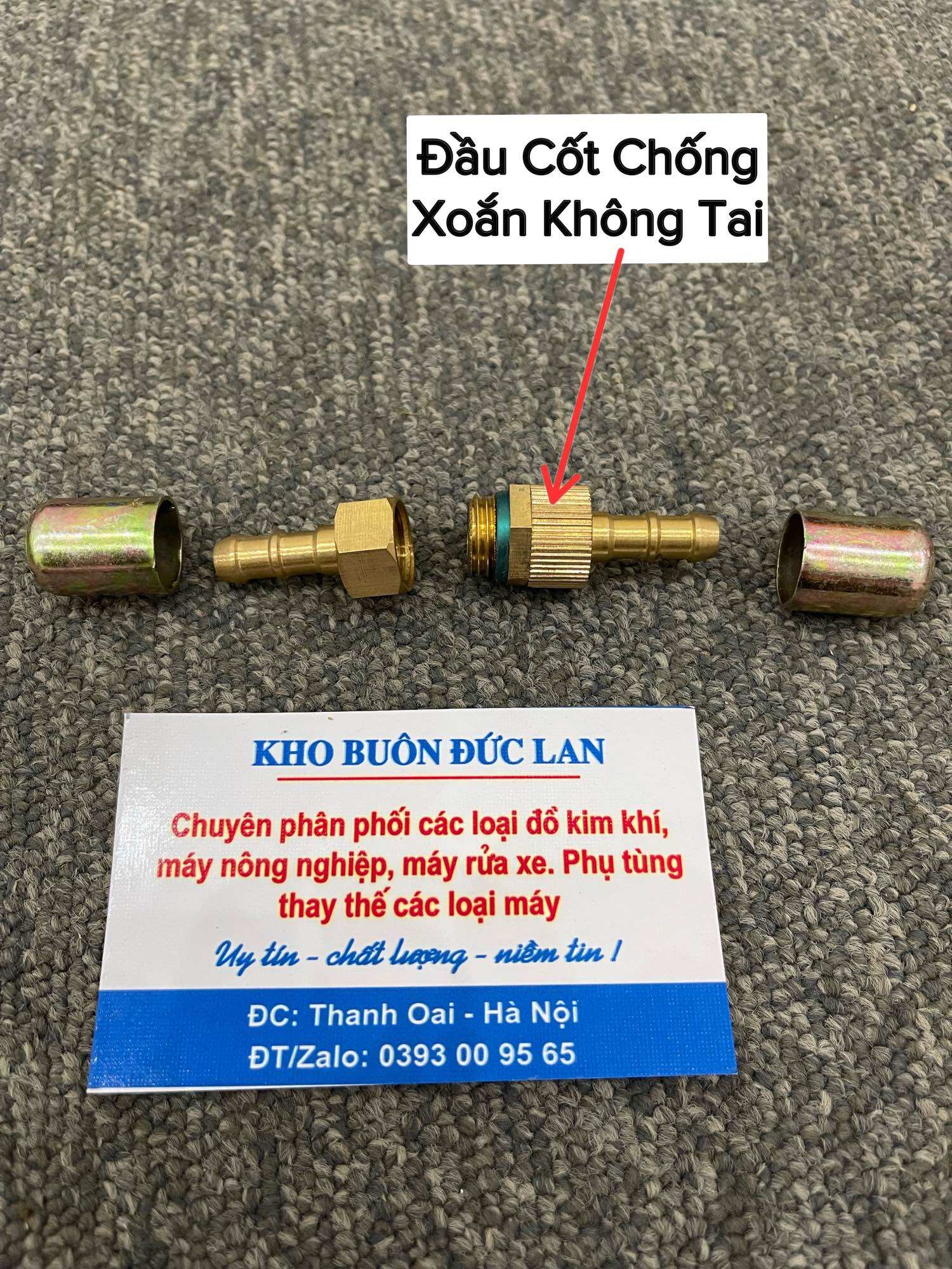 Bộ cos ép đầu dây xịt rửa xe ren 13mm