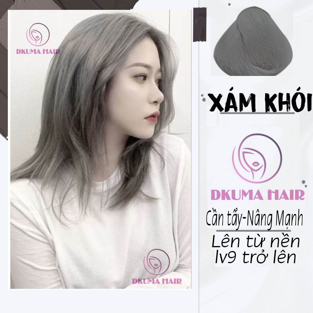 Màu nhuộm xám khói dkumahair