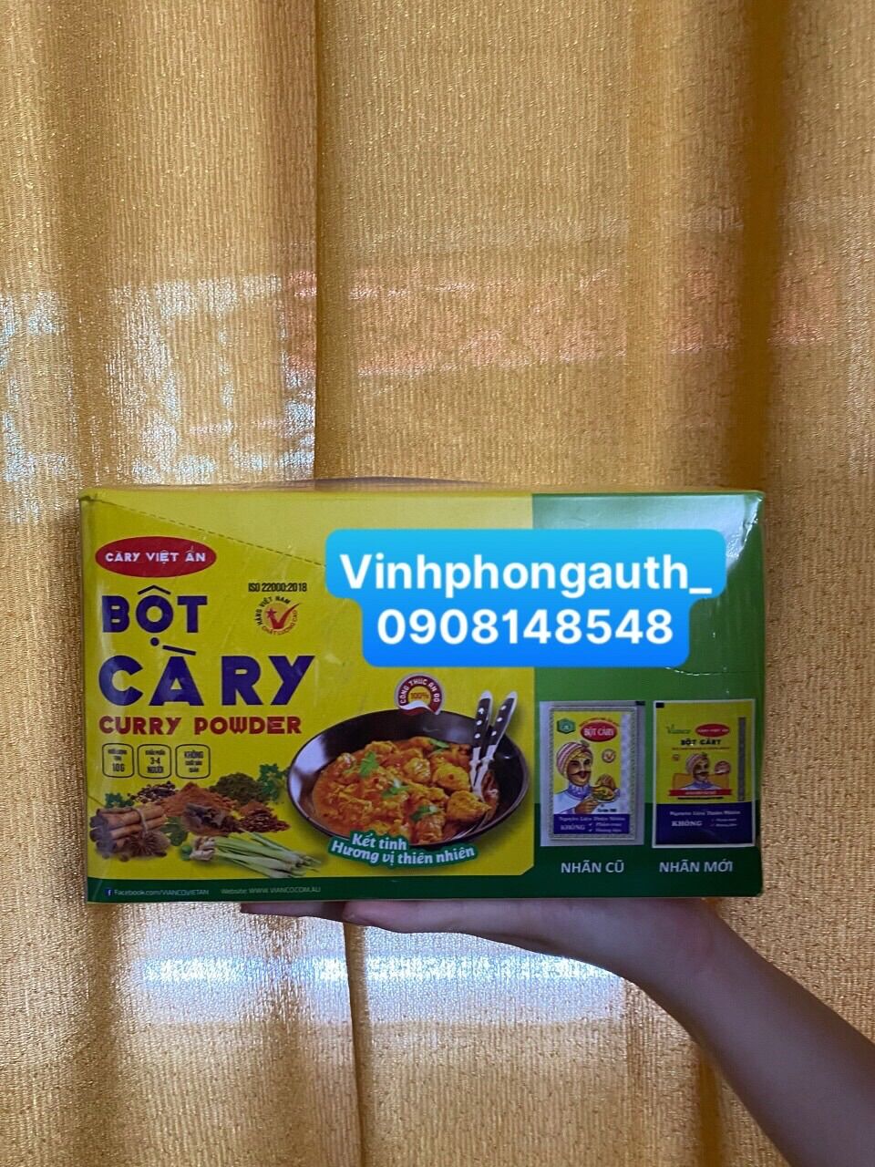 Bột cà ri Vianco ( Việt Ấn ) 10gr 1 gói ( 1 hộp 50 gói )