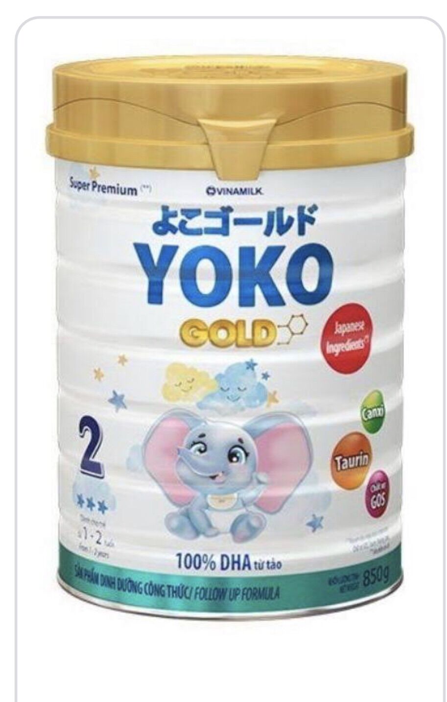 Sữa Yoko 2 800g vị nhạt thanh mát